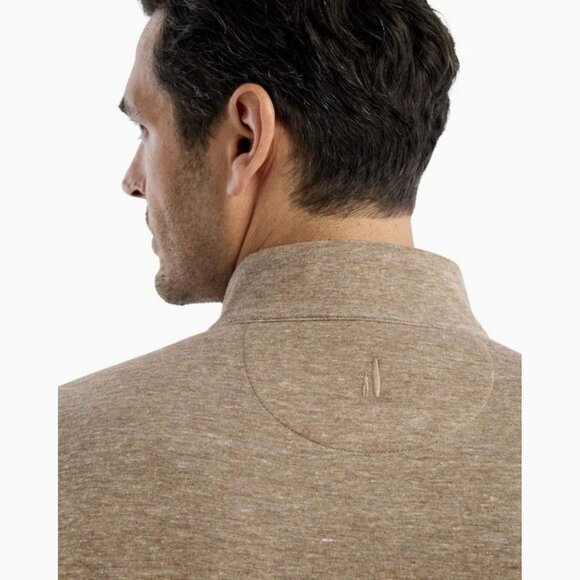 Johnnie-O Men's Brown Sully Heather 1/4 Zip Pullover Sweater XXL 2743 - Picture 4 of 16